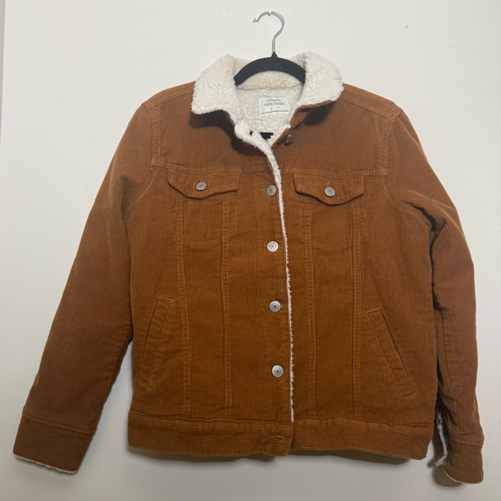 Urban Heritage Cream Sherpa Jacket